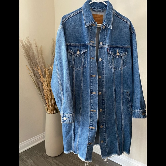 levi's longline denim jacket